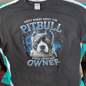 Delta Black and Blue Pitbull Graphic T-Shirt